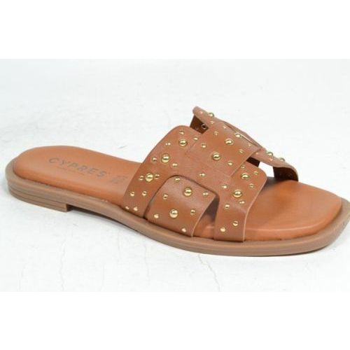 CYPRES Muil/Slipper Cognac