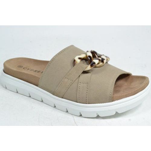 CYPRES SOFT Muil/Slipper Taupe/Vison