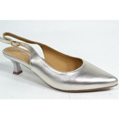 DI LAURO Sling-back Metaalgrijs/CDF DI LAURO Sling-back Metaalgrijs/CDF