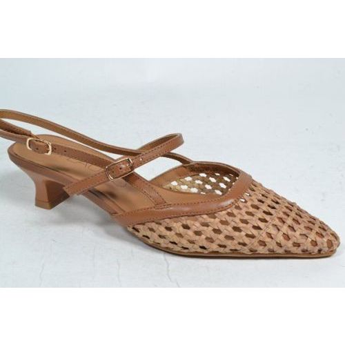 DI LAURO Sling-back Cognac