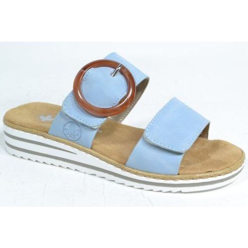 RIEKER Muil/Slipper Lichtblauw