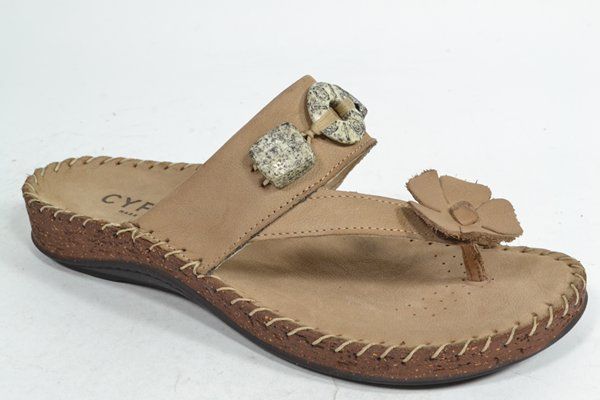 CYPRES Muil/Slipper Taupe/Vison dames (1.4.10.2.1 - 133-3861 47630) - West-End