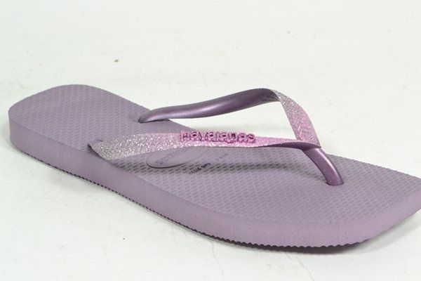 HAVAIANAS Muil/Slipper Paars dames (1.15.10.7.1 - SQUARE GLITTER) - West-End